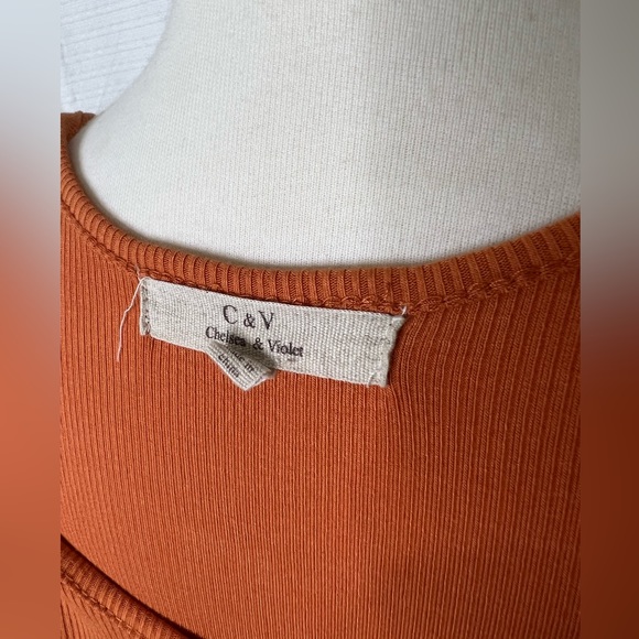 Chelsea and Violet Size Small Burnt Orange Dress - Picture 3 of 3